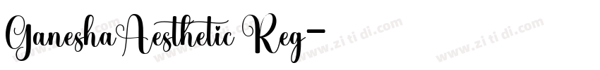 GaneshaAesthetic Reg字体转换